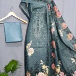 এলিগ্যান্ট প্রিন্টেড ৩-পিস মহিলা স্যুট