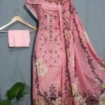 এলিগ্যান্ট প্রিন্টেড ৩-পিস মহিলা স্যুট