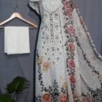 এলিগ্যান্ট প্রিন্টেড ৩-পিস মহিলা স্যুট